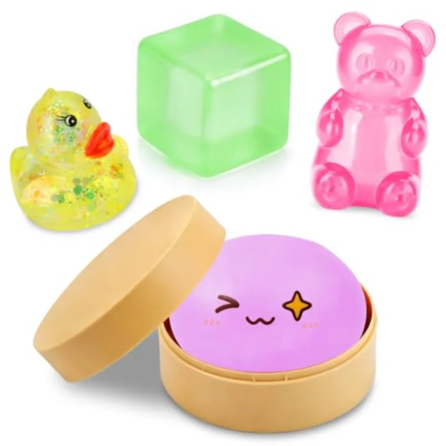 

4 Styles Squishy Blind Box, Random Stress Balls Fidget Toys Anxiety Relief Mystery Box Squishies, Random Cute Colorful Sensory
