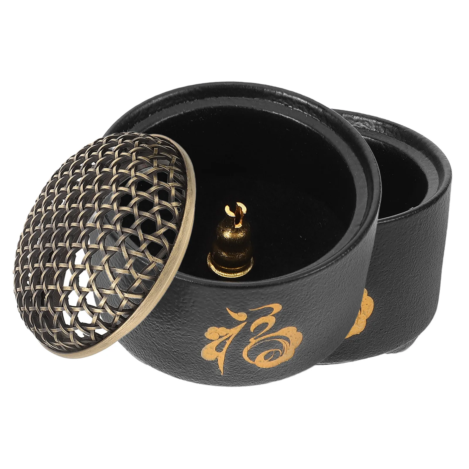 

Chinese Style Ceramic Incense Burner Delicate Aroma Burner for Indoor Home Office Desktop Ornament Incense Stick Holder