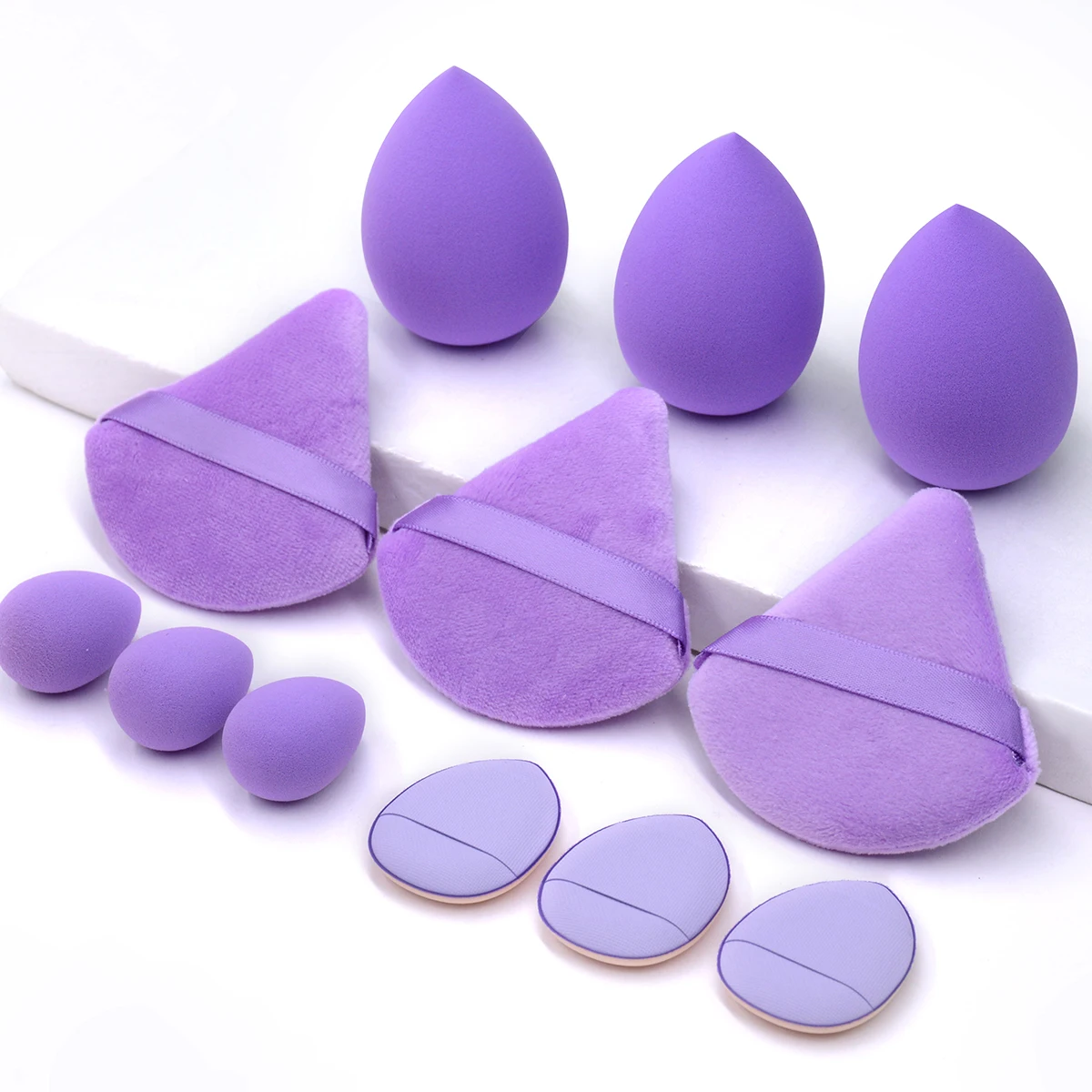 12pcs Makeup Sponge Blender Beauty Egg Soft Cosmetic Powder Puff Foundation Sponges Puff Women Make Up Accessories Beauty Tools