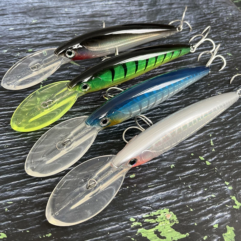 160mm 72g Big Heavy Trolling Floating Minnow Lure Long Lip Seawater Trout Artificial Bait Diving Swimbait Pesca Fishing Supplies