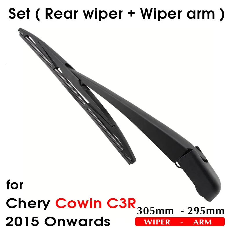 KOSOO Auto Rear Wiper Blade For Chery Cowin C3R,305mm 2015-2016 Rear Window Windshield Wiper Blades Arm,Car Styling Accessories