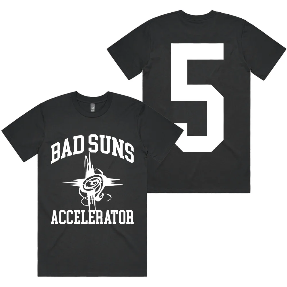

Футболка с рисунком альбома Accelerator, рок-группа Bad Suns, гранж-футболки в стиле хип-хоп, унисекс, уличная одежда, повседневная мода, мужские и женские футболки