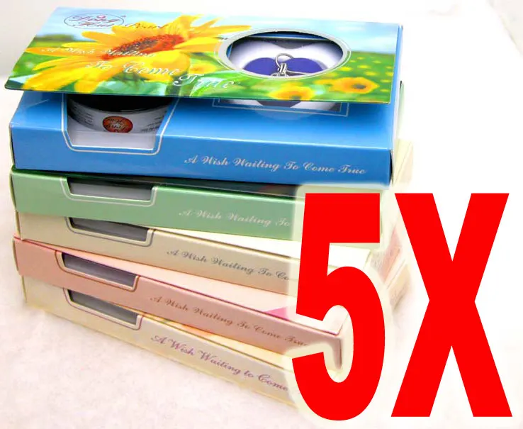 

Wholesale Wish Pearl Lot of 5 Boxes Heart Pendant Necklace with Natural Can of Oyster Set Waiting Come True who3621