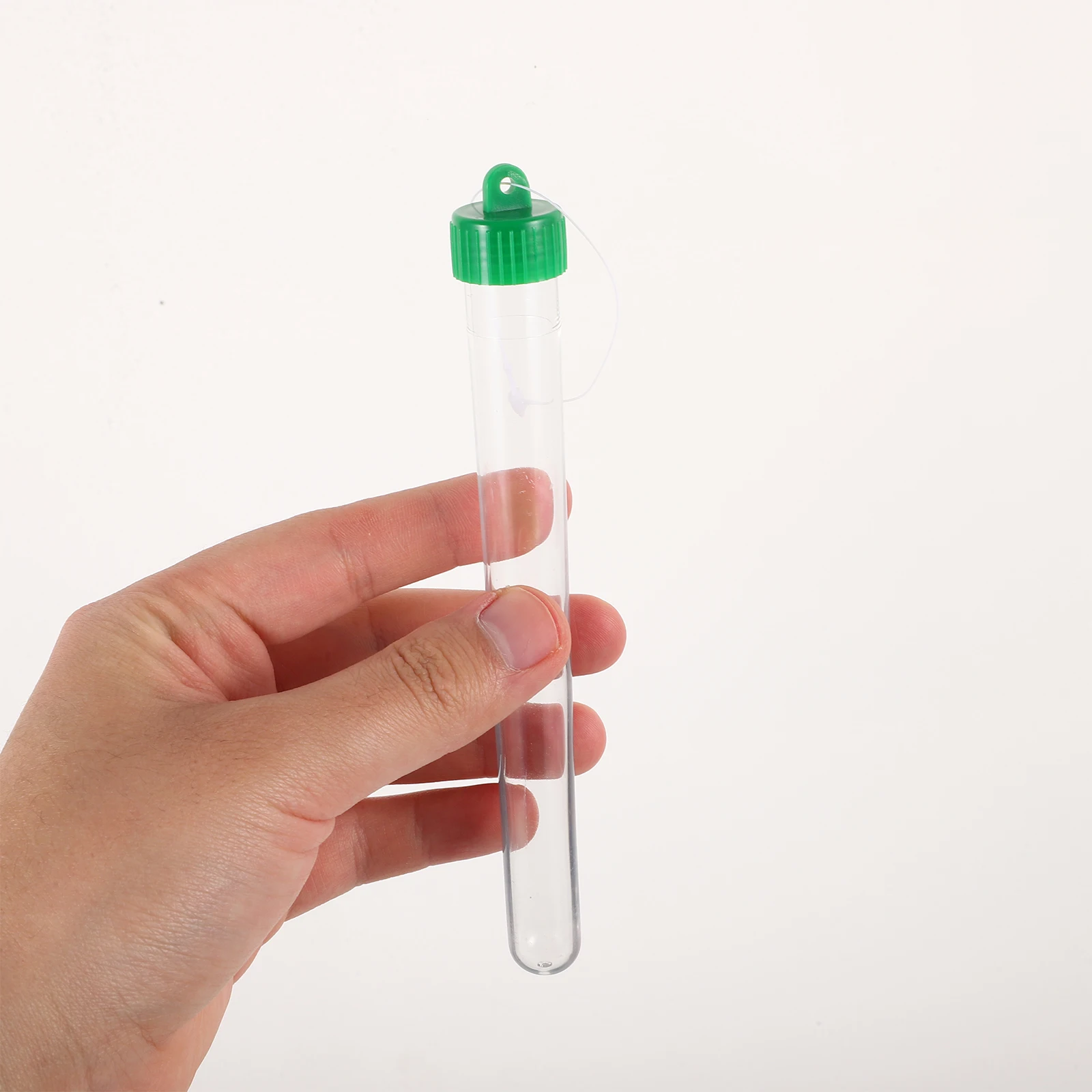 

10 Pcs Storage Plastic Test Tube Sampling Vial Screw Transparent Sample Tubes