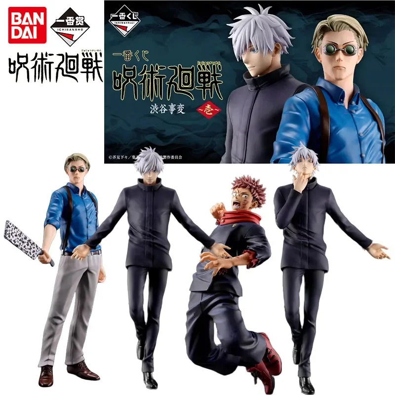 Bandai Genuine Ichiban Jujutsu Kaisen Anime Figure Satoru Gojo Itadori Yuji Nanami Kento Action Toys Kids Gift Collectible Model