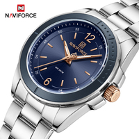 NAVIFORCE Wristwatch Women Watches Luxury Simple Elegant Comfortable Waterproof Steel Strap Fashion Brand Ladies Quartz Watch