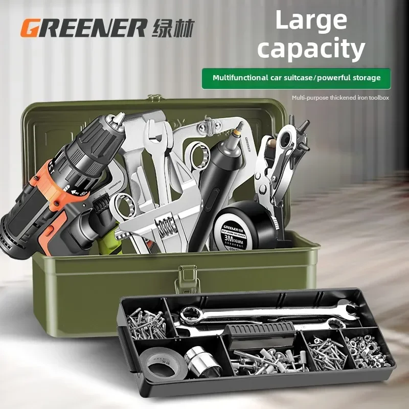 Portable Metal Tool Organizer with Large Capacity