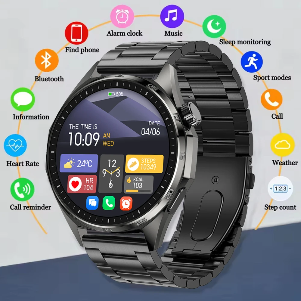 

New G6 PRO Smart Watch 1.53 inch Full-Touch Fitness Tracker NFC Bluetooth Call IP68 Waterproof Smartwatch Men For Android IOS