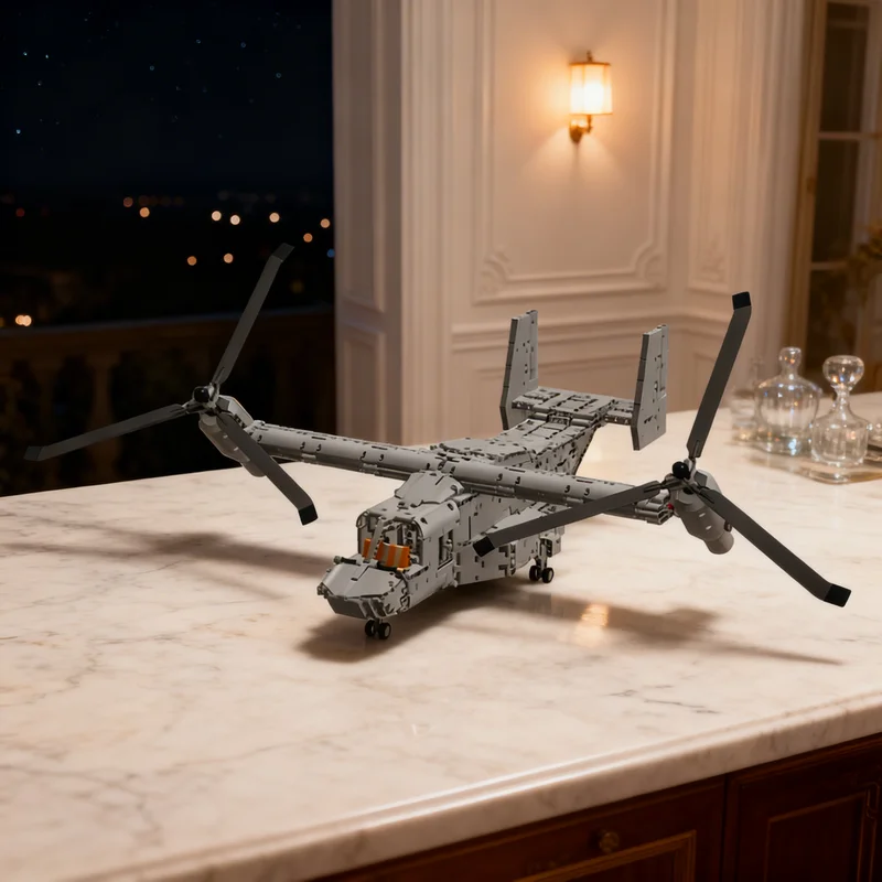 

4350pcs MOC V22 Osprey Technical Model Building Blocks Construction Christmas Gifts Toy Creative DIY Idea Education Brick Kids
