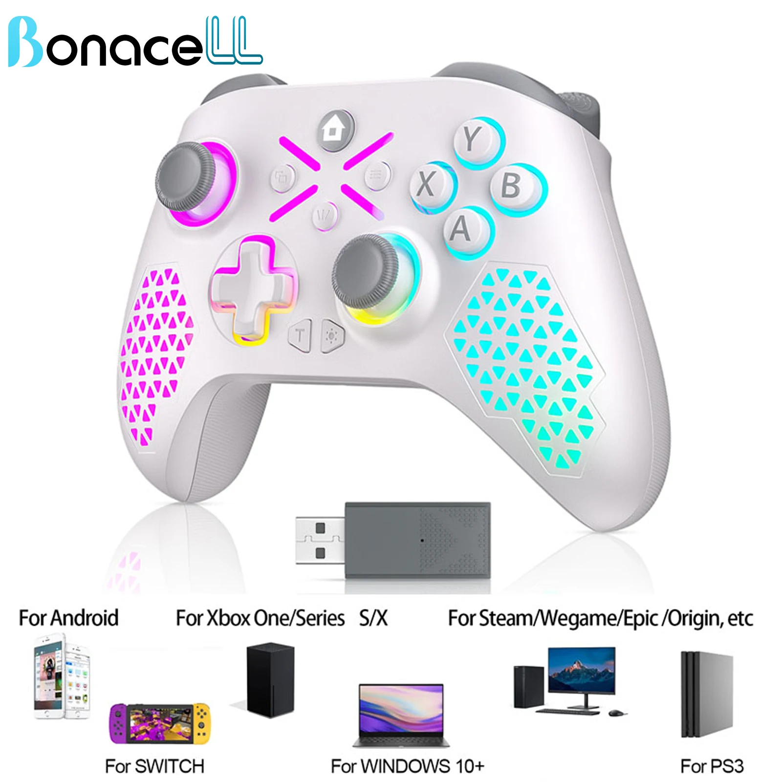 Controller wireless per Xbox One Series XS, gamepad con vibrazione effetto Hall per accessori Xbox/Switch/PC/IOS/Android