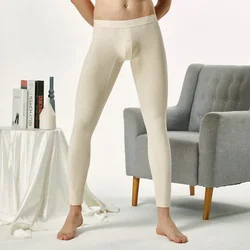 SEOBEAN-Men's Sexy Cotton Long Johns, Low Rise Thermal Underpants, Autumn and Winter Leggings, New