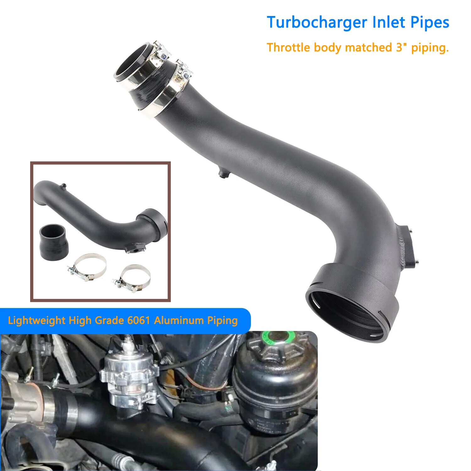 TurboCharge Intake Pipe Kit  For BMW N55 inlet 135i 335i xDrive  2011-2012