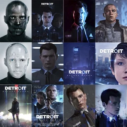 2024 New 5D DIY Detroit: Become Human Diamond Painting Kit Diamond Embroidery Color oil painting hand Mosaic art home