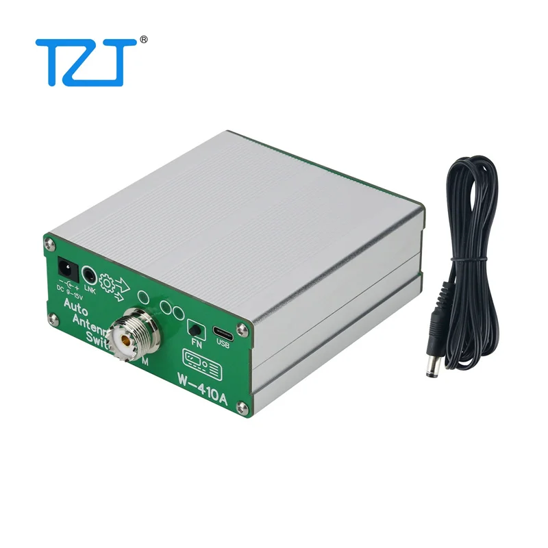 

TZT HAMGEEK W-410A 200W Automatic Antenna Switch Antenna Switcher Suitable for Shortwave Radio Receivers