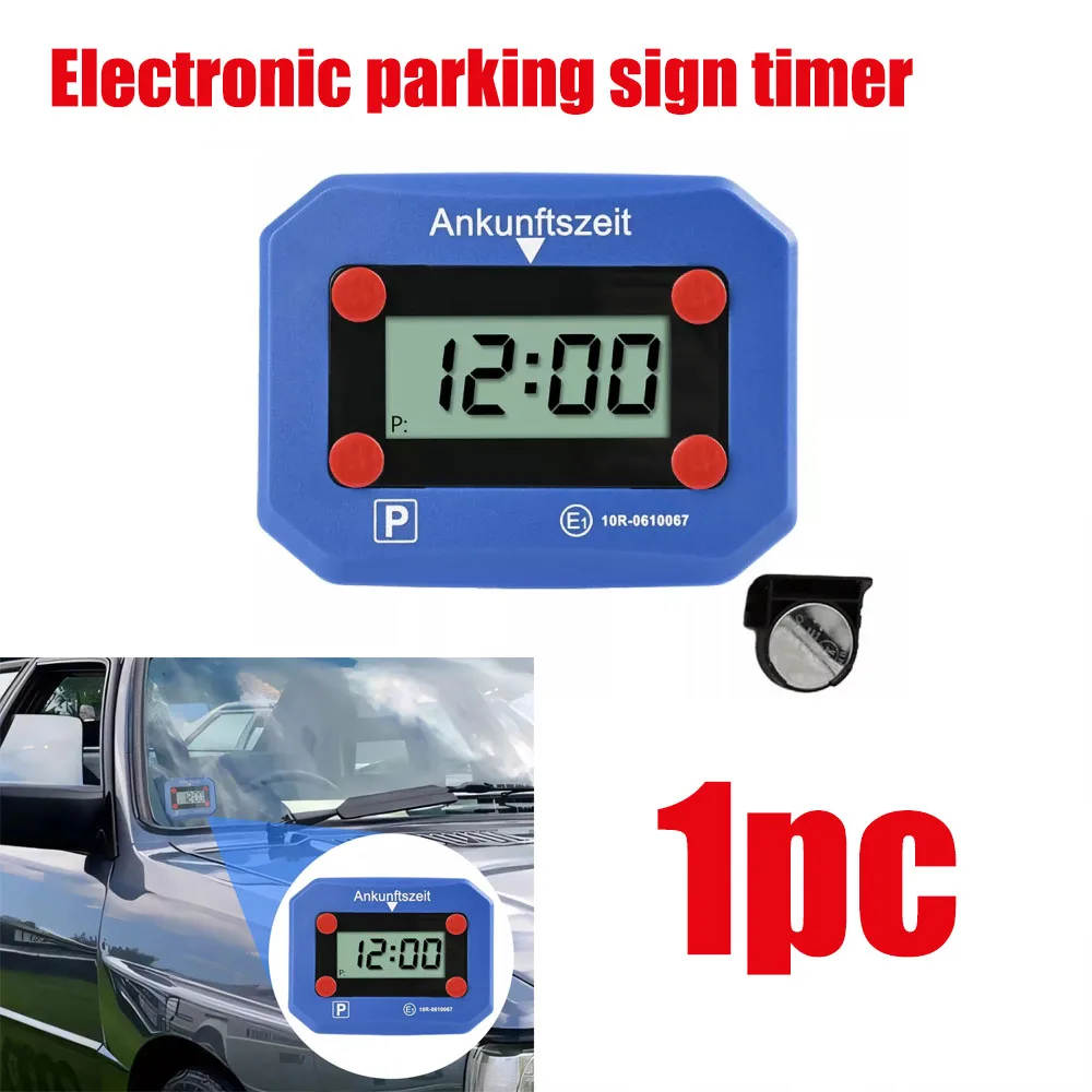 Electronic Parking Sign Timer Modern Digital Automatic Time Adjustment Car Interior Decor Accessories Parking Timer Customized