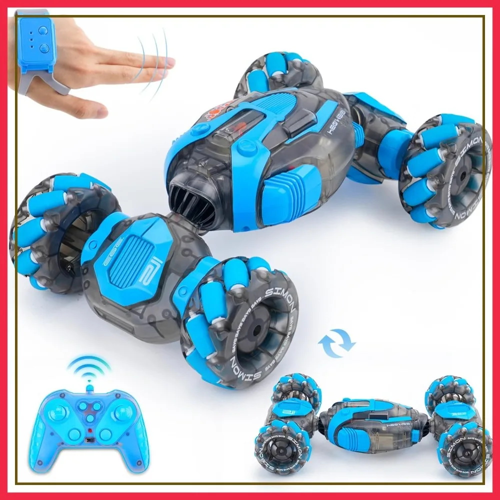 

Gesture Sensing RC Stunt Car, 2.4GHz Hand Controlled Drift Car with Light & Music, Double-Sided Driving, Gift for Kids 5-12+