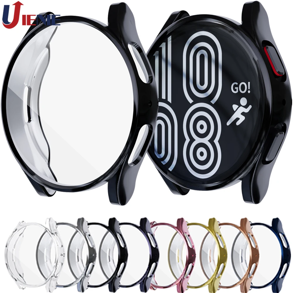 حافظة من البولي يوريثان لساعة سامسونج جالاكسي 5 40/44 مللي متر حامي watch5 قذيفة تصفيح شاملة إطار حماية الشاشة من السيليكون