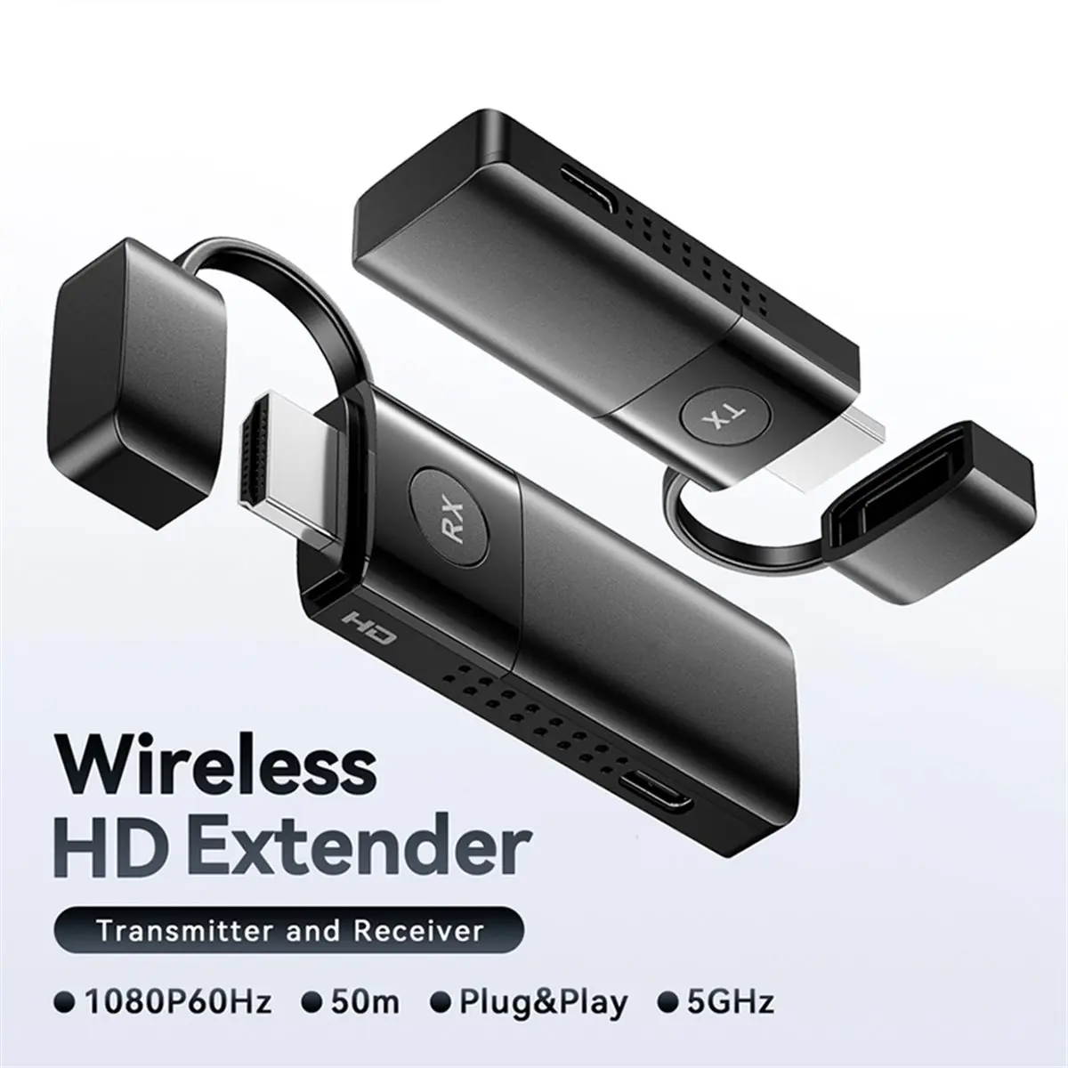 Promotion Wireless -Compatible Video Transmitter Receiver Extender 5G Adapter 1080P 50M for PC Camera Laptop to Monitor