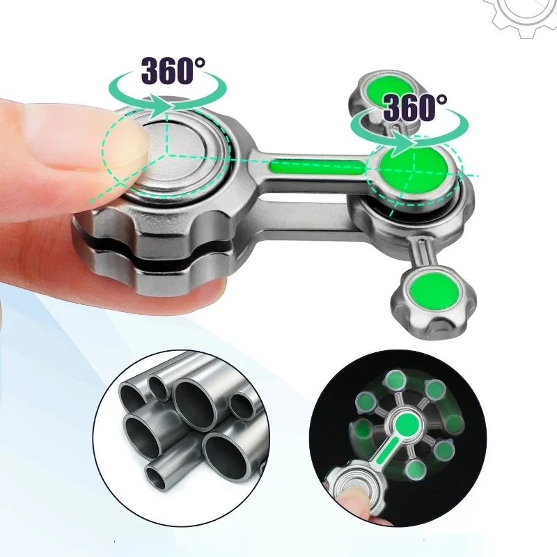 Chaos pendulum Luminous Fidget Spinner Relieve Stress Reducing Toys Antistresse Hand Spinning Top Attention And Concentration