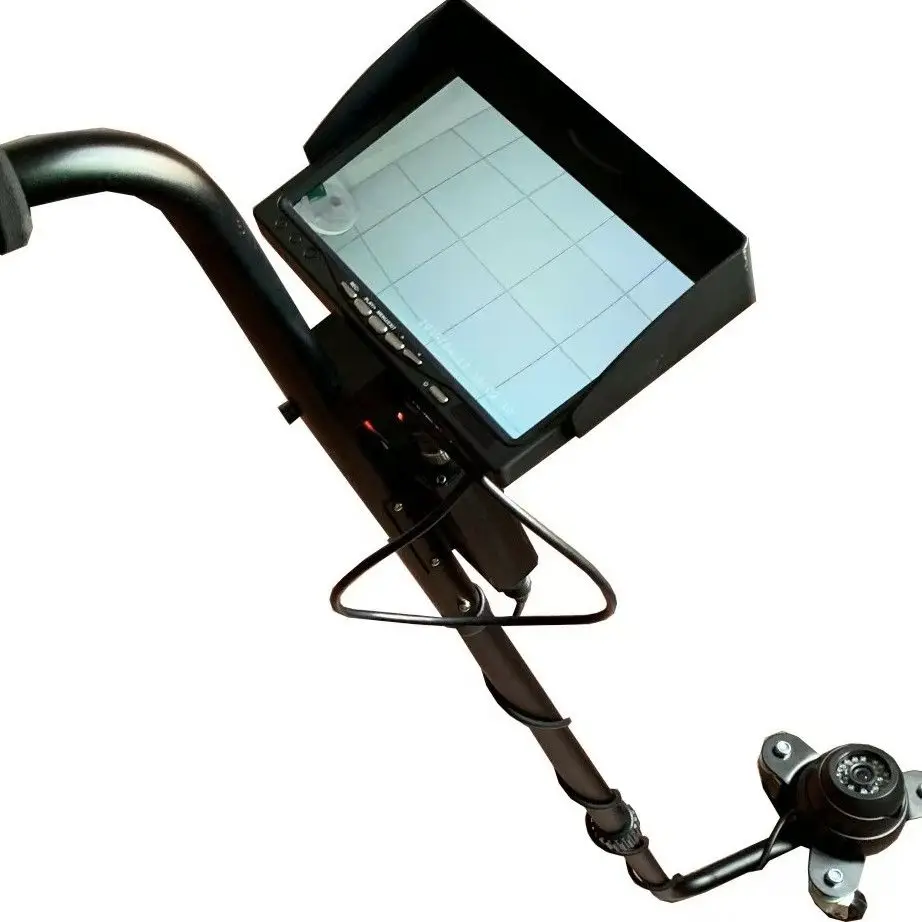 Telescopic, underbody inspection, infrared visual detection, video detector, reflector, wide-angle detection