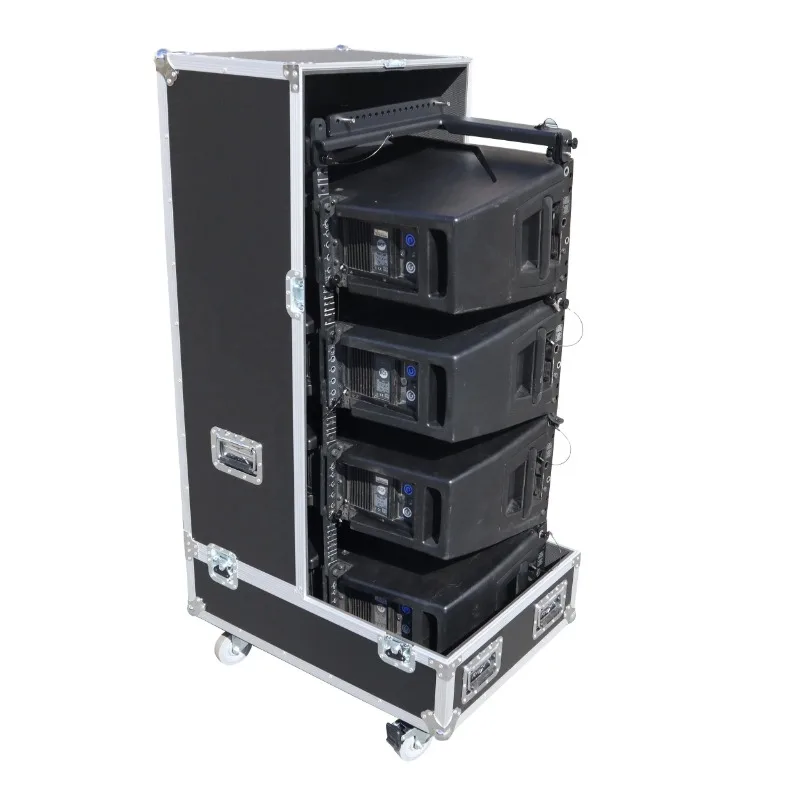 Universal Line Array Speaker Flight Case for 4x RCF HDL30 HDL20 / SRX910LA / DAS SARA100 and Most Similar