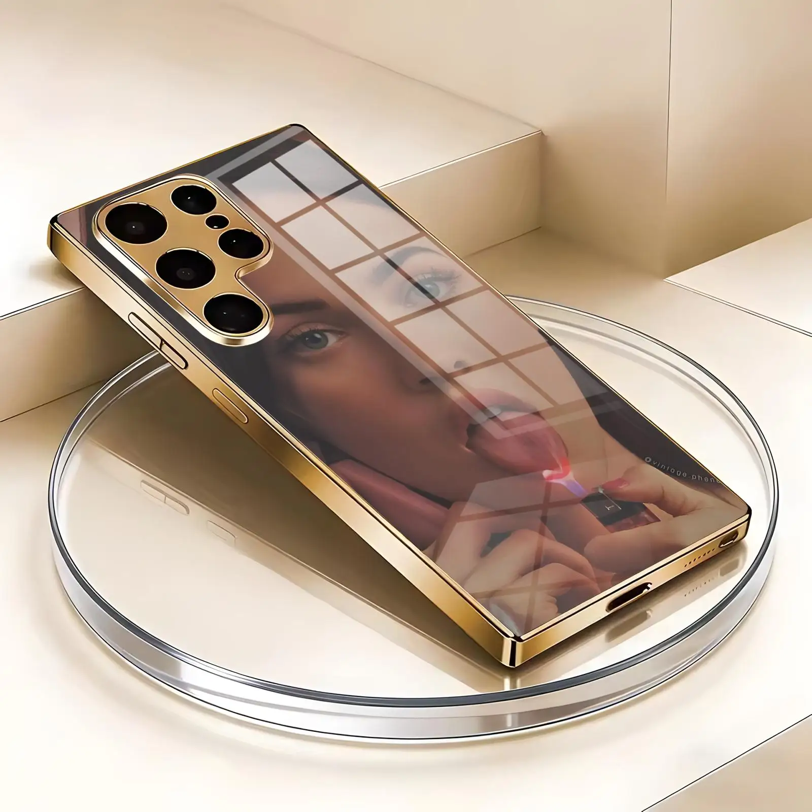 Jennifers Body Megan Fox  Phone Case For Samsung S26 S25 S24 S23 S22 S21 Plus Ultra Note20 Electroplated glass Phone Case