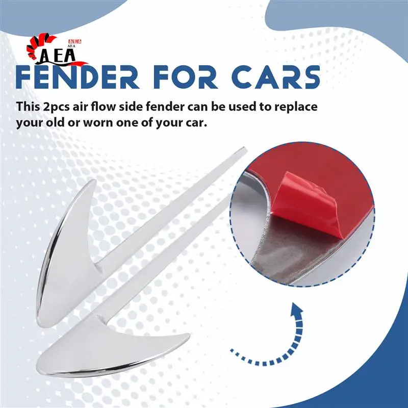 

AEA0-2Pcs Car Side Fender Trim For Mercedes Benz E Class W213 C-Class W205 Refit E63S AMG Accessories