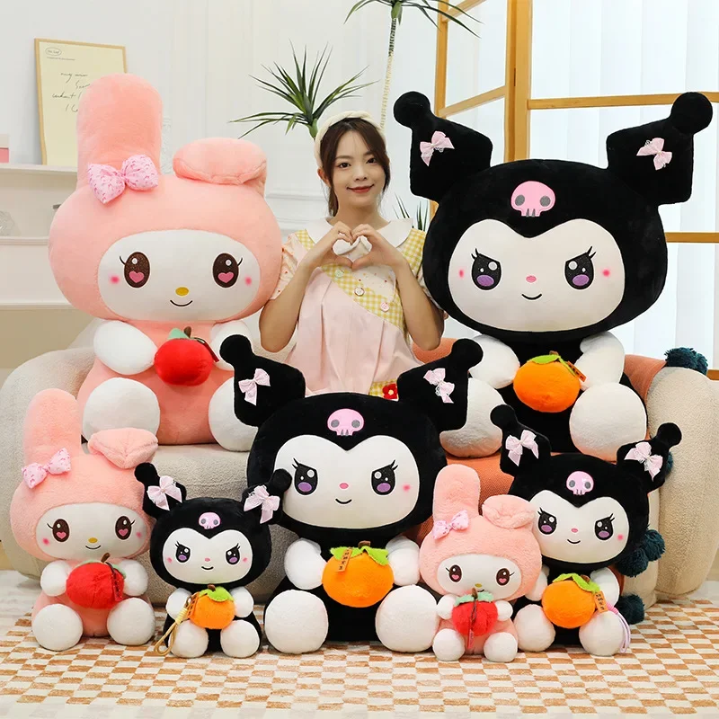 

Новый Sanrio 40/50/70 см фрукты Куроми плюшевые игрушки My Melody мультфильм аниме Peluche Kawaii орнамент чучело животных детская игрушка в подарок