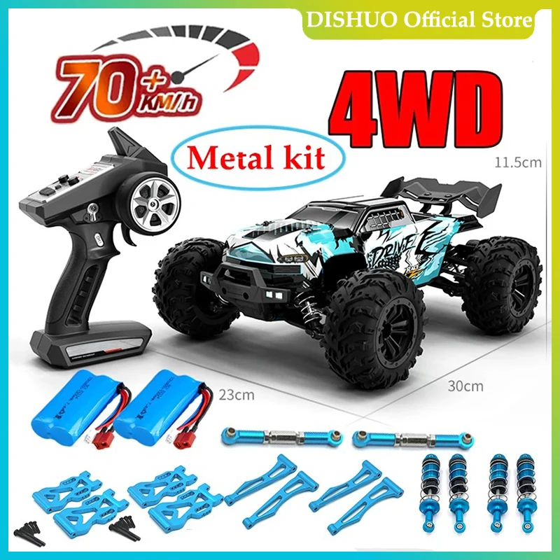 

1:16 75KM/H or 50KM/H 4WD RC Car with LED Remote Control Cars High Speed Drift Monster Truck for Kids Vs Wltoys 144001 Toys