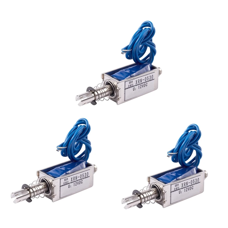 

3x соленоидный Электрический соленоидный ТИП Push / Pull 10 мм DC 12 V 2,1Kg Force