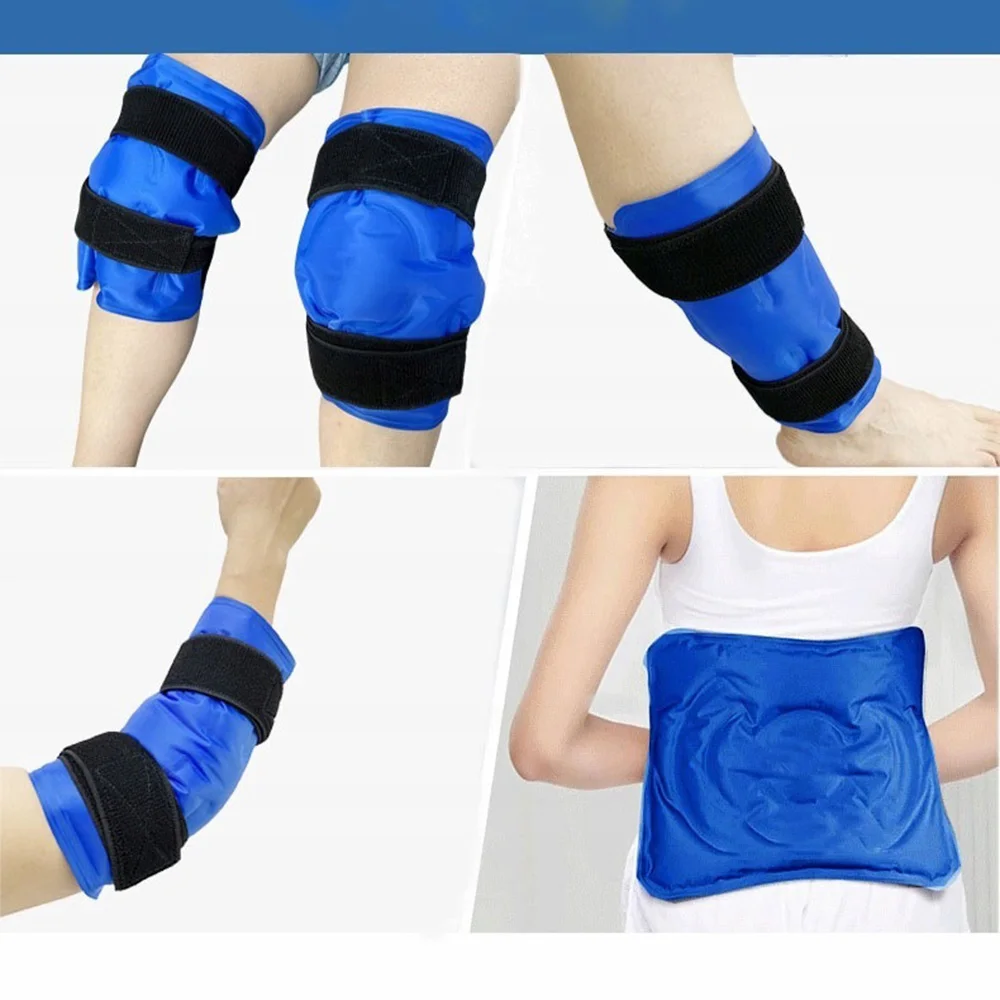 1 Stück Knieschoner Eisbeutel Sportzubehör Waden-Kühlpack Kalt- und Warmkompresse Gel-Kühlkissen Therapie-Beutel Wiederverwendbares Knie-Eispack – Detail 3