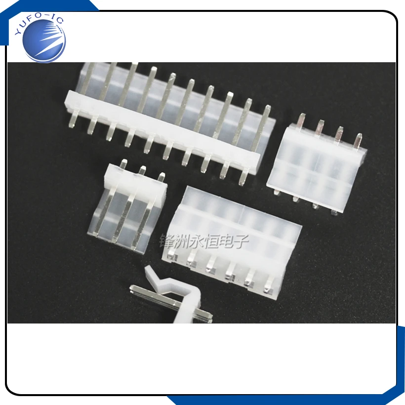 50pcs 2/3/4/5/6/7/8/9/10/11/12P pin Header 3.96MM male Terminal CH3.96  Connectors Leads  PH-A straight pins 180 degree