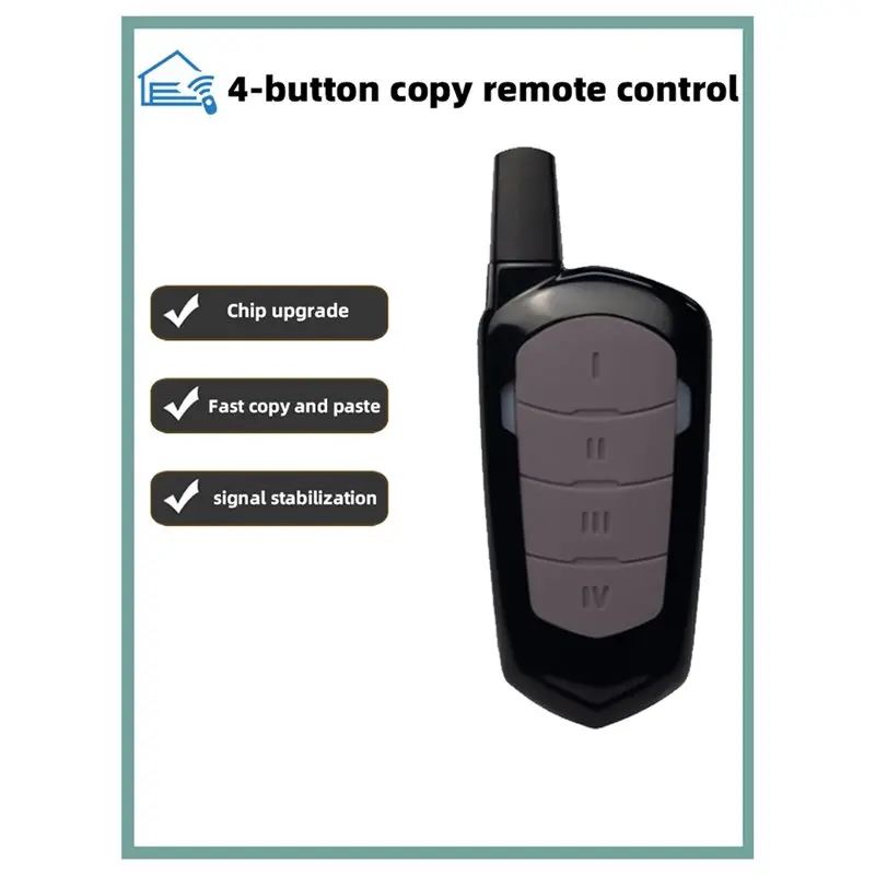 【BRILLIANT 】Garage Opener Door Controller 433Mhz Fixed Code For H80 TX22 E80 TX54R X52R Remote Control 3-Pack Instruction Transm