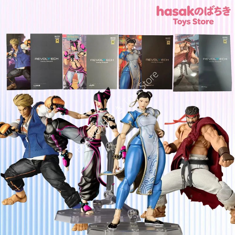 

KAIYODO Revoltech Amazing Yamaguchi Street Fighter 6 Ryu Action Figures Chun-Li Mobile Suit Gunpla Luke Juri Anime Model Gift