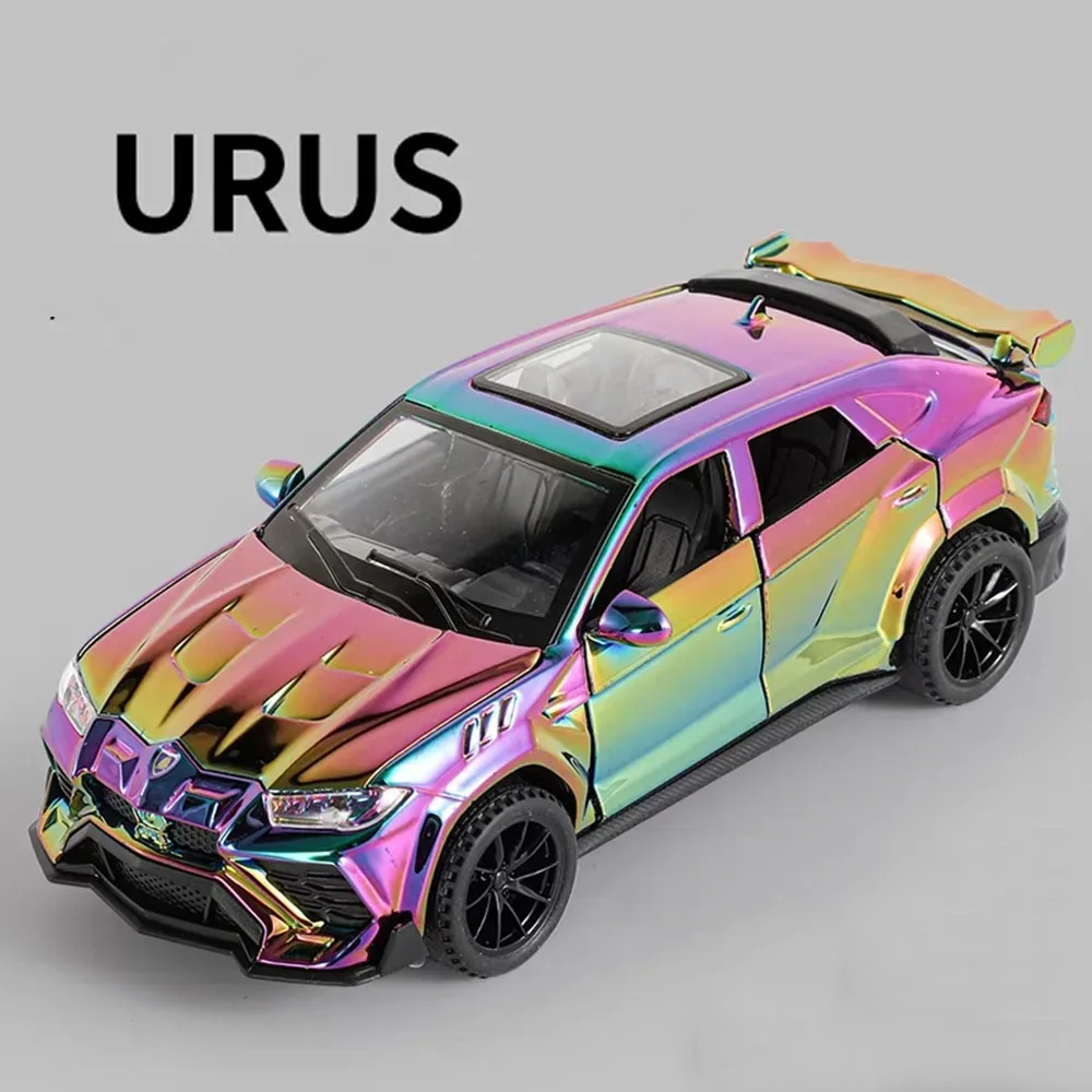 1:32 Lambor URUS Model Cars Miniature Toy Alloy Diecast 4 Doors Opened Sports Car Wheel Pull Back Vehicle Perfect Gifts for Kids