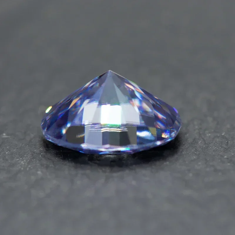 Moissanite Stone Lavender Color Oval Cut VVS1 with GRA Certificate for Gemstone Charms Beads Top Jewelry Making Materials