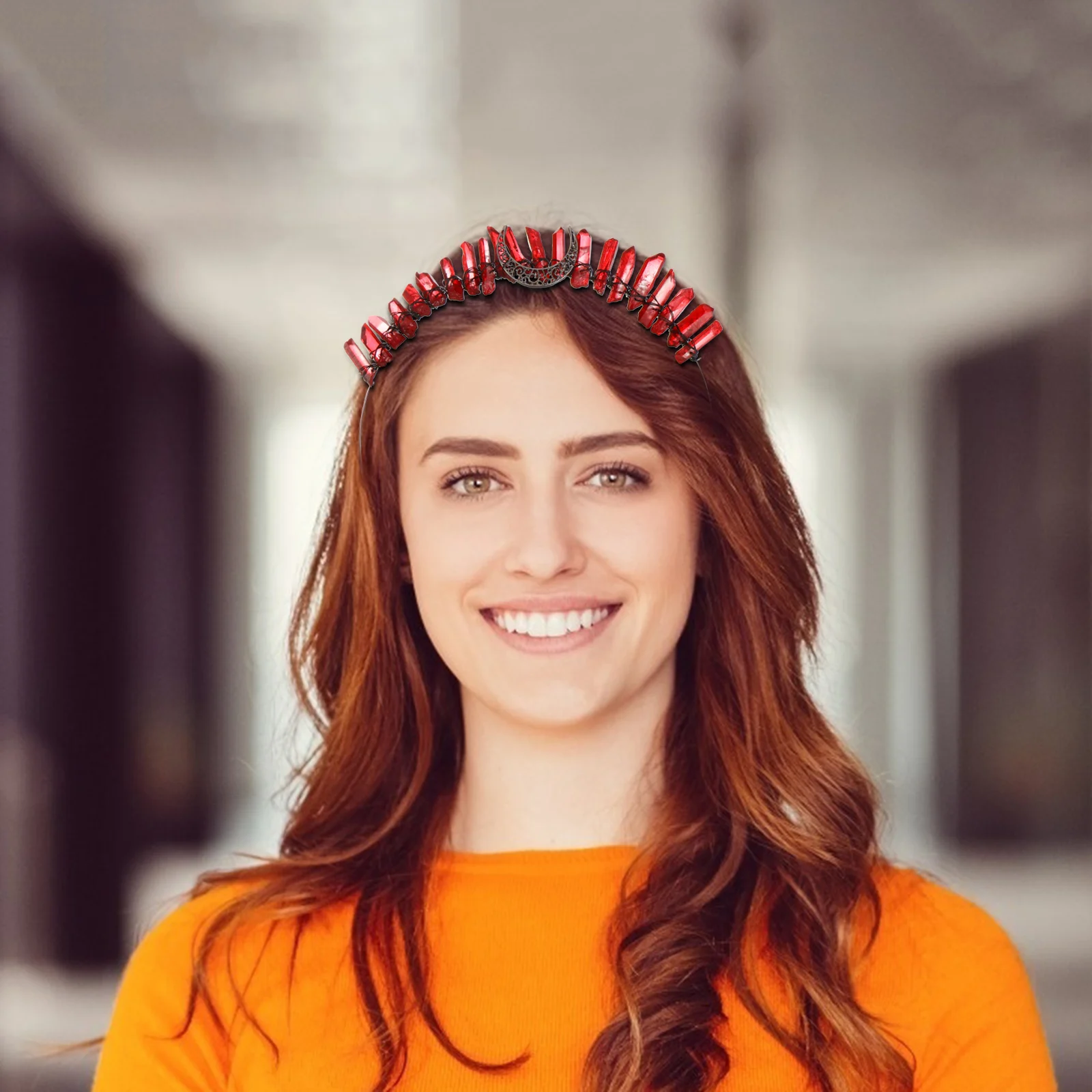 

Rainbow Headb Wedding Hair Accessory Party Crown Ladies Hairpiece Crystal Headb Stylish Crystal Crown Hair Accessories