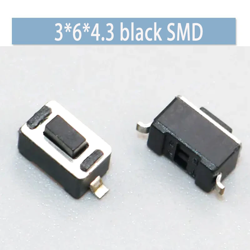 20PCS Little Botton 3*6*4,3mm Kleine Taste Micro Button 3x6 Patch Touch Schalter taktile Schalter Smd Little Schalter On Off Botton – Detail 3
