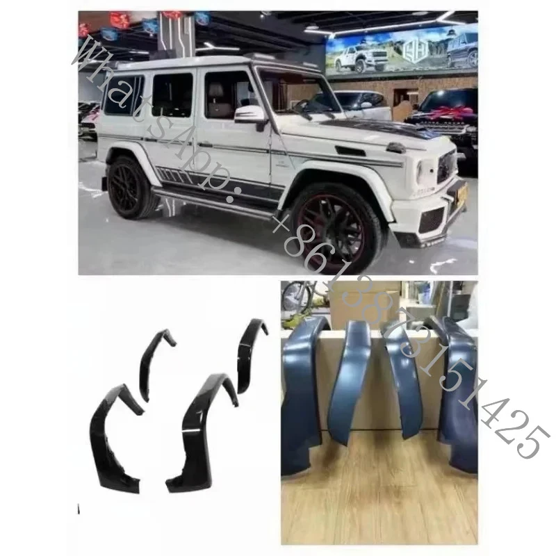 

Suitable Bodykit G Class W463 2002-2018 Upgrade to W463 G63 Body Kit Front Bumper Over Wheel Eyebrow Side Mirror Car Bumper