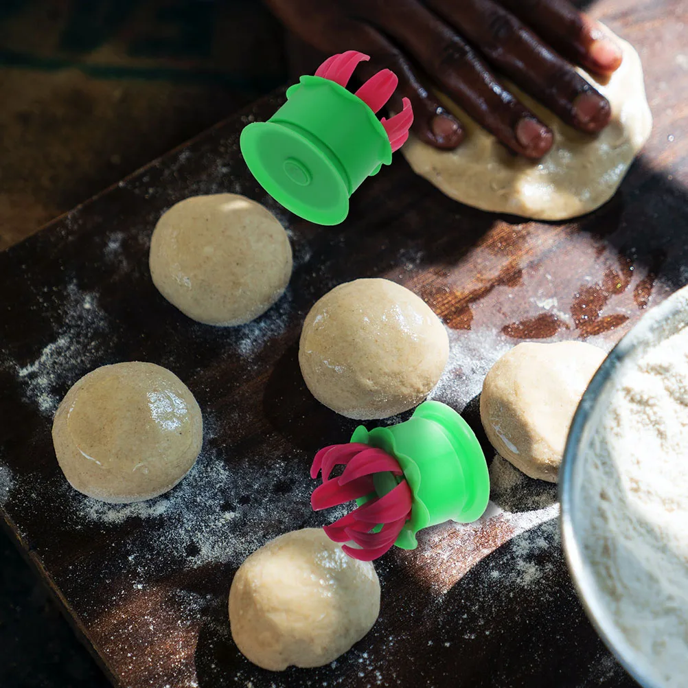 

4 Pcs Baozi Mold Reusable Kitchen Tool Plastic Cooking Supplies Steam Pastry Maker Pie Dumpling Household Utensils