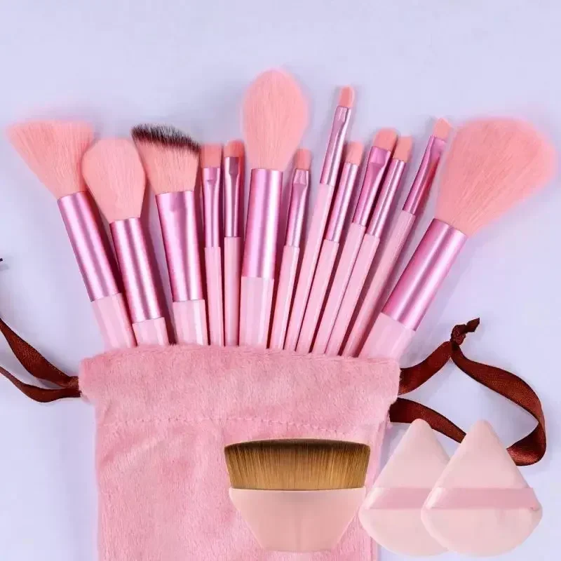 Professionelles Make-up-Pinsel-Set – weiche, flauschige Kabuki- und Verblendpinsel für Foundation, Puder und Lidschatten. | Schönheits-Werkzeugset – Detail 6