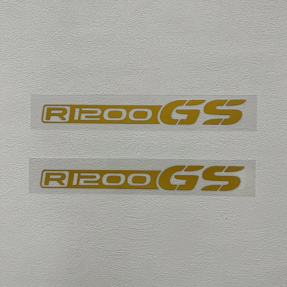 قطعتان من ملصق "R1200GS" اللافت للنظر للسيارة والدراجات النارية، ملصق حروف متعدد الألوان لتخصيص المركبات