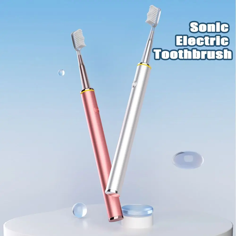 

Portable Sonic Electric Toothbrush Soft Hair 3 Modes Teeth Cleaning Brush USB Rechargeable Ergonomic Handle