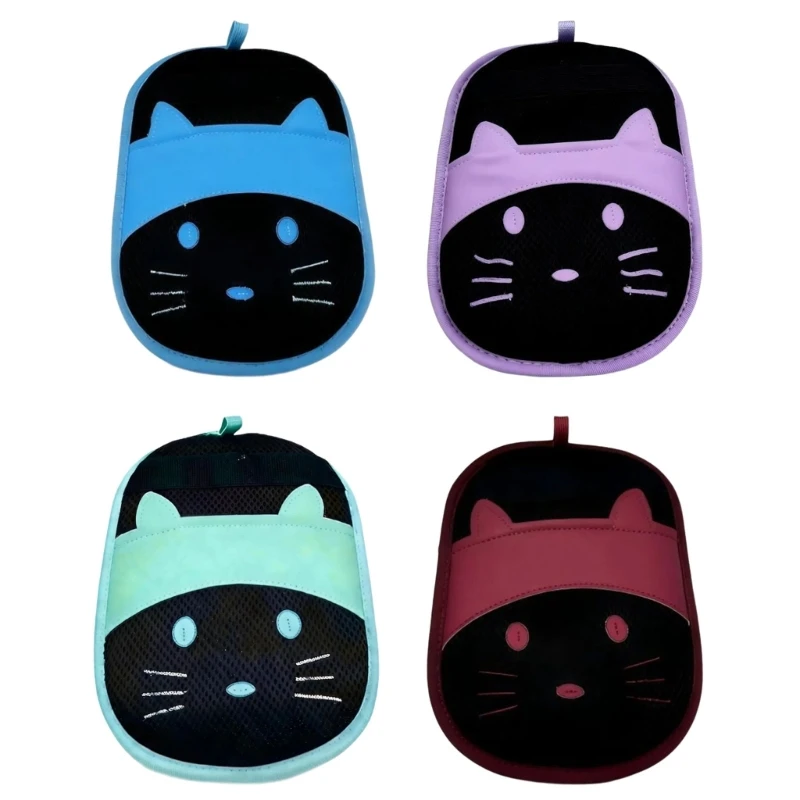 Dog Cats Grooming Glove, Wearable Pet Hair Tool for Petting-Motion Loose Hair Pickup and Routine Hand-Guided Coat Care Y5GB