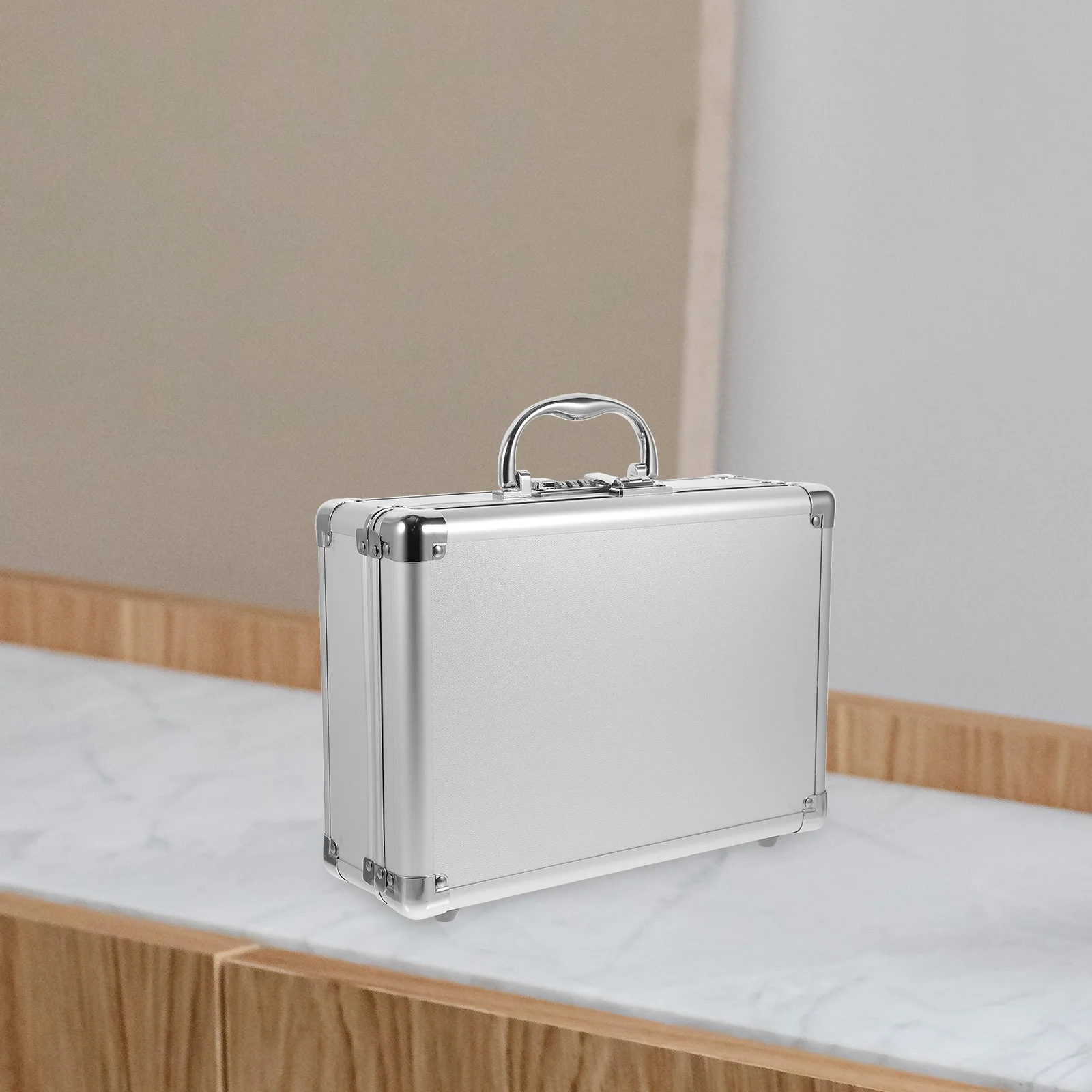 Sturdy Metal Tools Box Password Carrying Case Portable Tool Organizer Small Toolbox with Handle Heavy Duty Storage Container