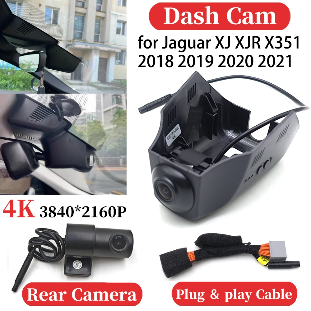 ZJCGO for Jaguar XJ XJR X351 2018 2019 2020 2021 UHD Car 4K Video Recorder DVR Dash Cam Dashboard Camera Night Vision Plug＆play
