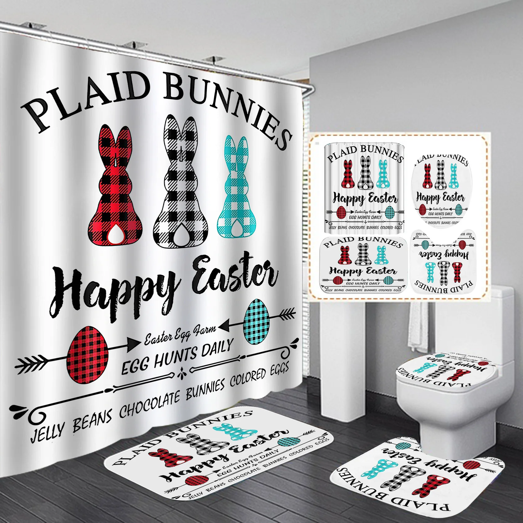 Merry Christmas Shower Curtain Lovely Snowman Ball Print Quick-dry Durable Waterproof Bath Curtain for New Year Decor 12 Hooks