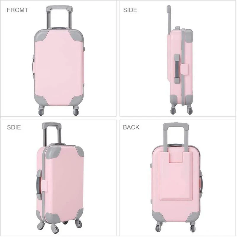 Accessoires de poupée, valise à bagages, Mini accessoires de voyage en plastique avec 10 paires de chaussures pour lunettes BJD de 11.5 pouces et 29cm, jouet