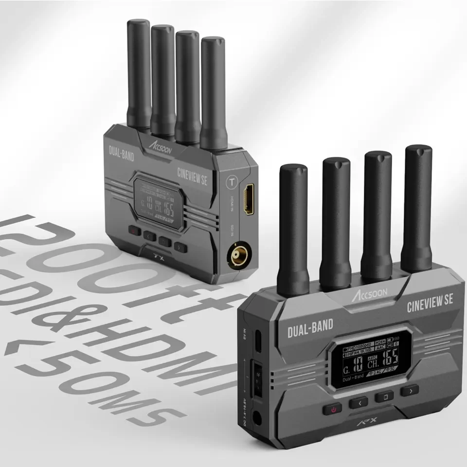 Cineview SE 1200ft 5G/2.4G Dual Band SDI&HD Video Transmission Wireless Transmitter For Camera