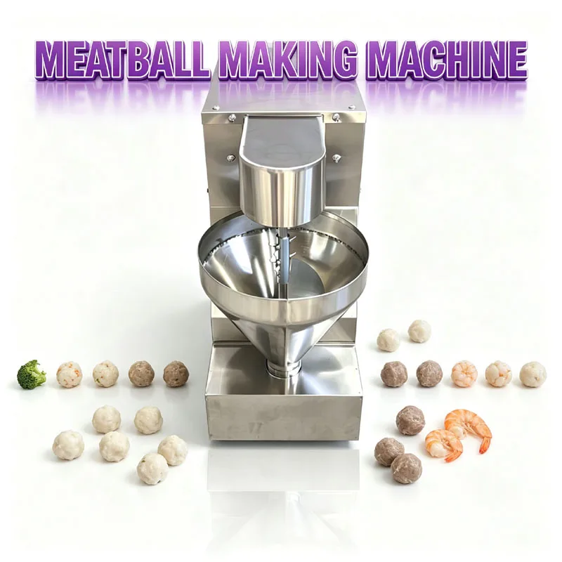 Electric Meatball Forming Machine Commercial Automatic Meatball Making Machine For Vegetable Lamb Beef Squid Balls